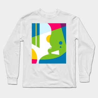 Smoking Abstract Illustration Long Sleeve T-Shirt